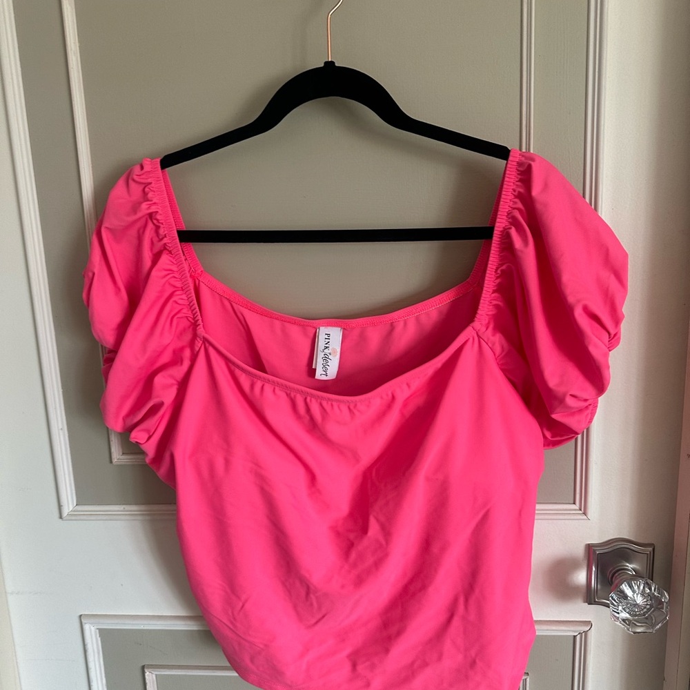 Pink Swim Top